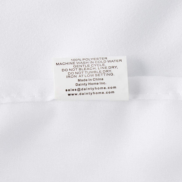 Dainty Home Dainty Home Carnival Pleated Layers Light Filtering Airy & Breathable Rod Pocket Panel Pair