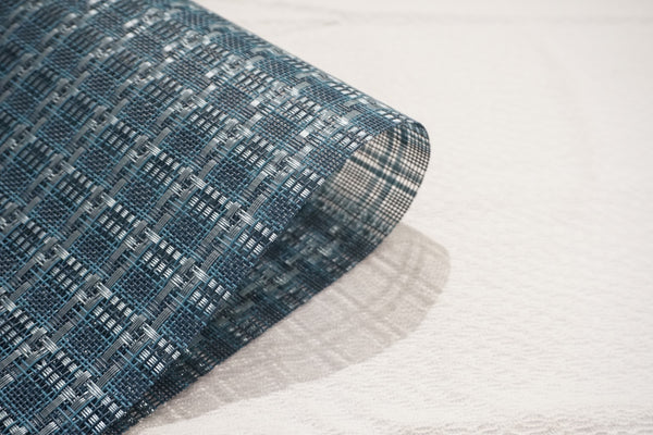 Dainty Home Dainty Home Checkers Woven Textilene Crossweave With Textured Geometric Checkers Pattern Reversible 13" X 19" Rectangular Placemats