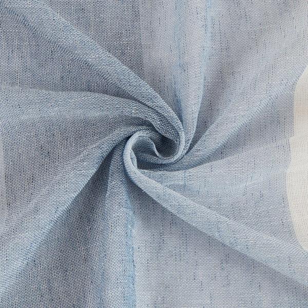 Dainty Home Dainty Home Chelsea Gradient Ombre Linen Look Fabric Textured Gradient Striped Designed Fabric Shower Curtain