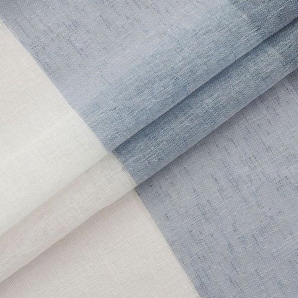 Dainty Home Dainty Home Chelsea Gradient Ombre Linen Look Fabric Textured Gradient Striped Designed Fabric Shower Curtain