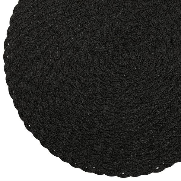 Dainty Home Dainty Home Classic 15" Round Woven Placemats Set Of 6 - Durable Reversible & Non-Slip Table Mats