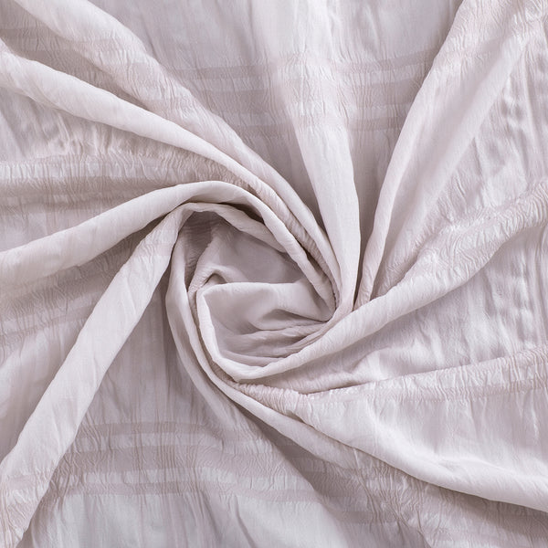 Dainty Home Dainty Home Crinkle Plaid Textured Embossed Weaved Plaid Designed Shower Curtain