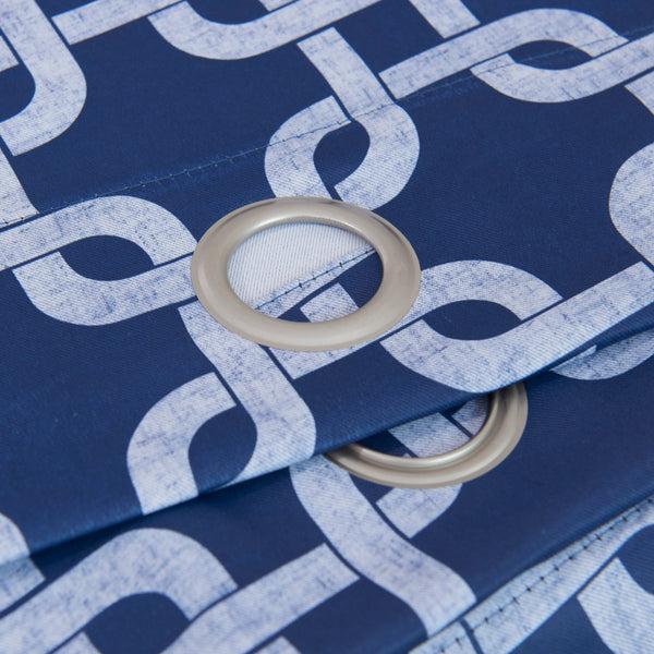 Dainty Home Dainty Home Interlock Printed 3D Designed Blackout Thermal Insulated Grommet Single Panel