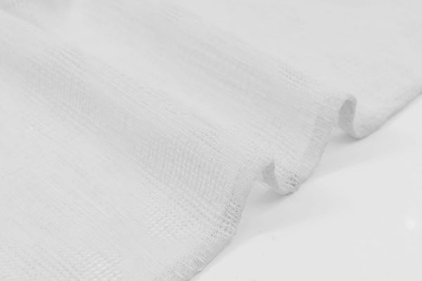 Dainty Home Dainty Home Joelle Modern 3D Diamond Crochet Textured Designed Linen-Look Shower Curtain