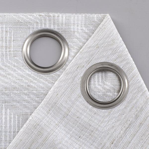 Dainty Home Dainty Home Lexington 3D Threaded Lurex Weaved Jacquard Design Room Darkening Grommet Panel Pair