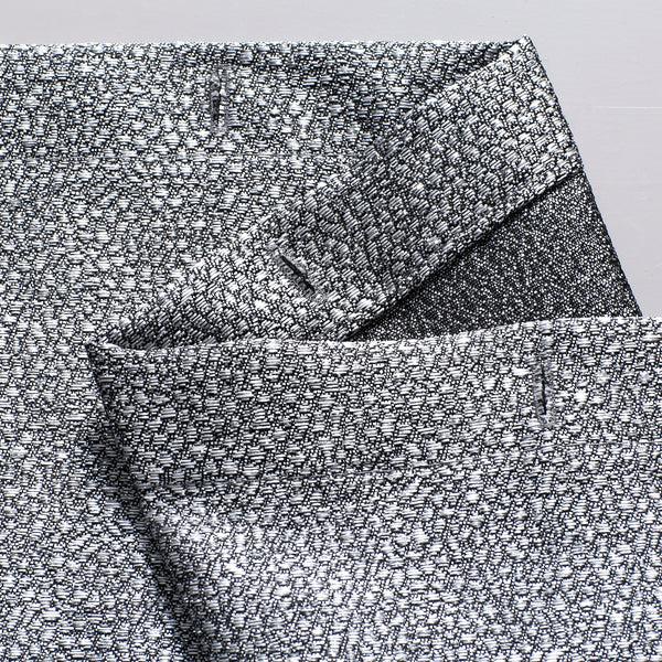 Dainty Home Dainty Home Little Rock 3D Floral Textured Wave Weaved Lurex Little 3D Rock Designed Fabric Shower Curtain 70" X 72"