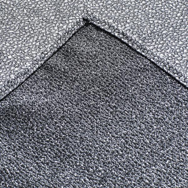 Dainty Home Dainty Home Little Rock 3D Floral Textured Wave Weaved Lurex Little 3D Rock Designed Fabric Shower Curtain 70" X 72"