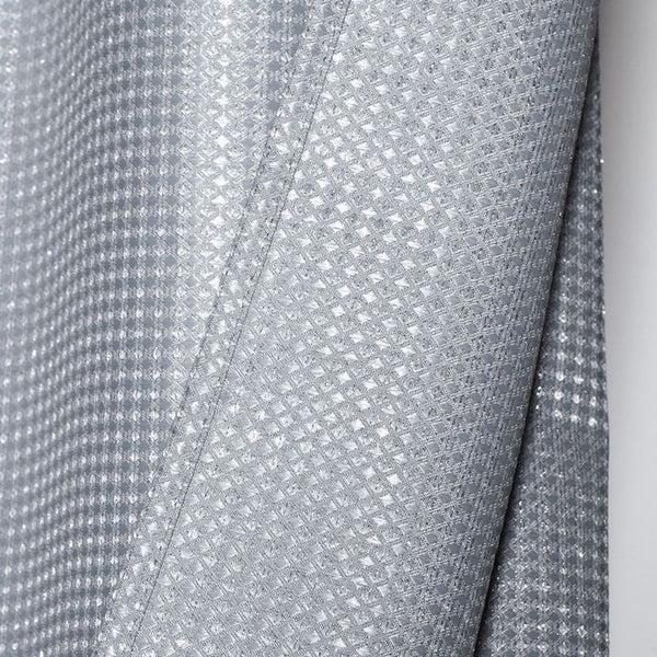 Dainty Home Dainty Home Lurex Waffle 3D Lurex Embedded Textured Lurex Thread Waffle Fabric Shower Curtain