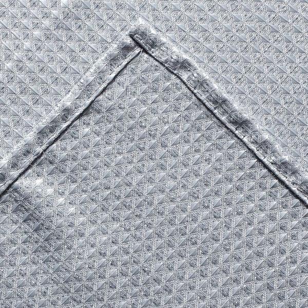 Dainty Home Dainty Home Lurex Waffle 3D Lurex Embedded Textured Lurex Thread Waffle Fabric Shower Curtain