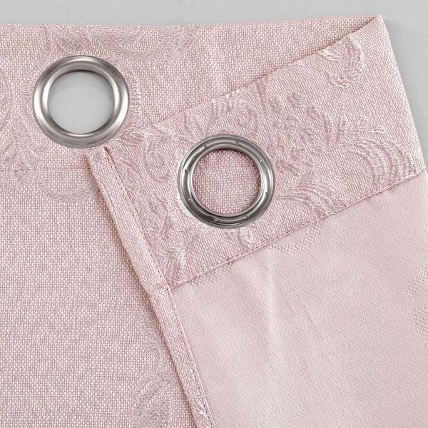 Dainty Home Dainty Home Majestic Contemporary Luxurious Satin Embroidered Damask Design Room Darkening Grommet Panel Pair