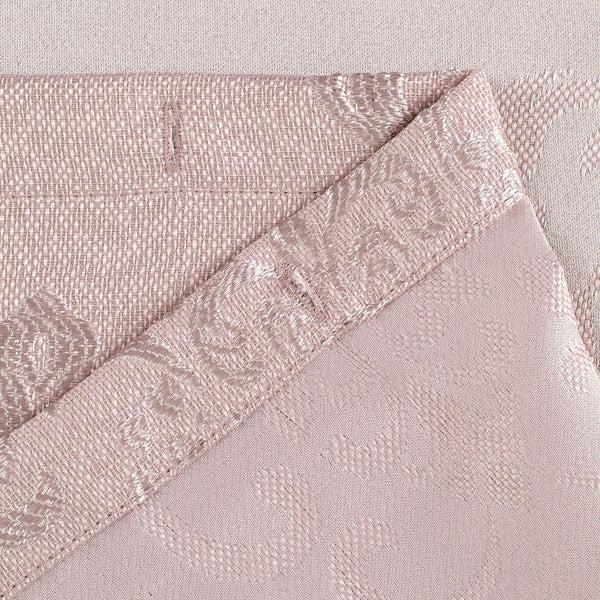 Dainty Home Dainty Home Majestic Satin Embroidered Damask Textured Weaved Cotton Feel Designed Fabric Shower Curtain