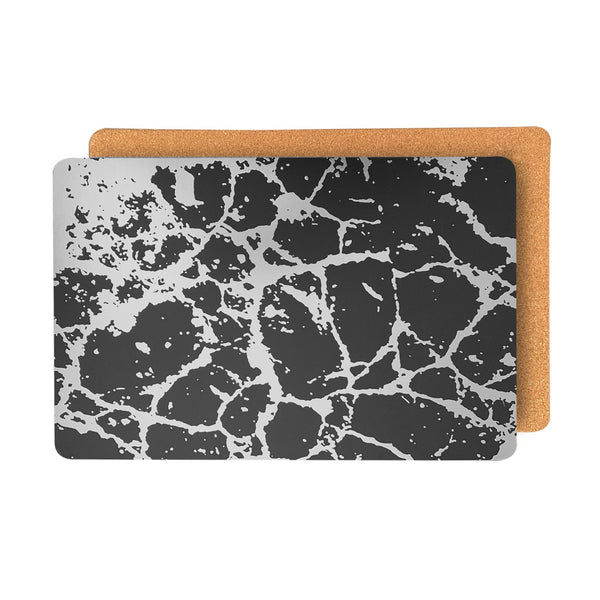 Dainty Home Dainty Home Marble Cork Foil Printed Marble Granite Designed Thick Cork Textured 12" X 18" Rectangular Placemats