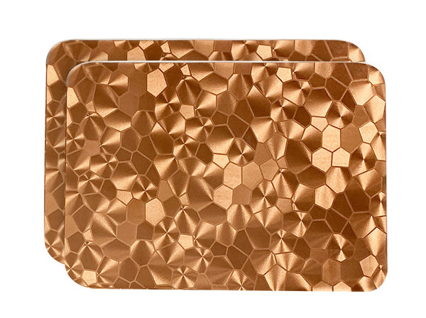 dainty home Dainty Home Metallic Water Cube Vinyl Cube Look Textured Reversible 12" x 18" Rectangular Placemats dainty home Dainty Home Metallic Water Cube Vinyl Cube Look Textured Reversible 12" x 18" Rectangular Placemats