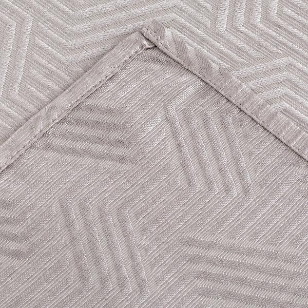 Dainty Home Dainty Home Monte Carlo 3D Embossed Textured Cotton Feel Geometric Designed Fabric Shower Curtain