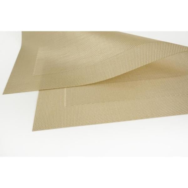 Dainty Home Dainty Home Napa Woven Textilene Crossweave With Solid Geometric Pattern Reversible 12" X 18" Rectangular Placemat