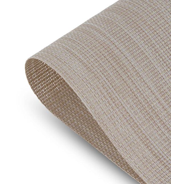 Dainty Home Dainty Home Natural Shimmer Woven Lurex Textilene Crossweave With Embedded Lurex Reversible 13" X 19" Rectangular Placemats
