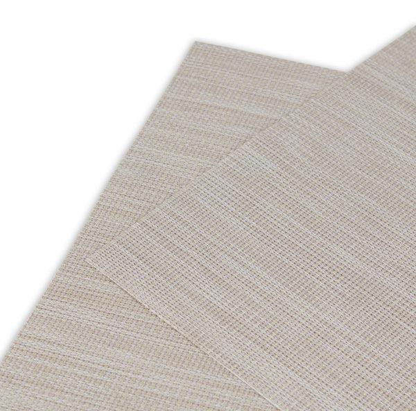Dainty Home Dainty Home Natural Shimmer Woven Lurex Textilene Crossweave With Embedded Lurex Reversible 13" X 19" Rectangular Placemats