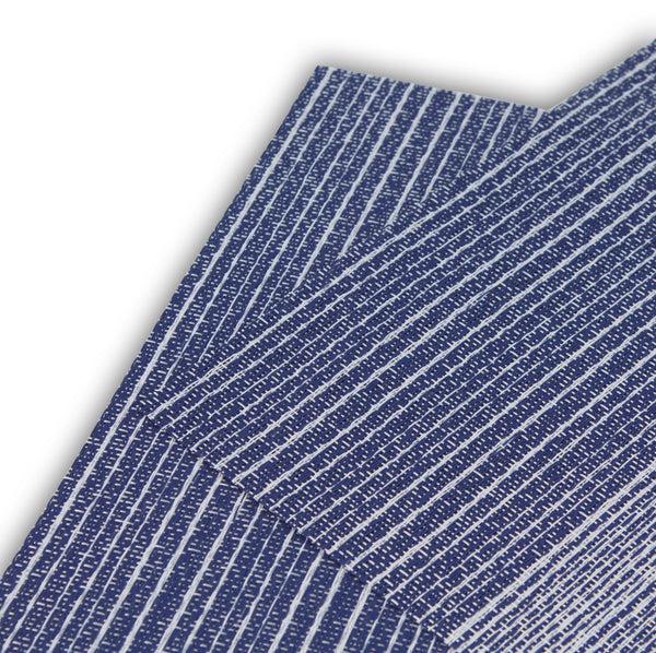 Dainty Home Dainty Home Norwich Woven Texteline Textured Design Reversible 12" X 18" Rectangular Placemats Set Of 6