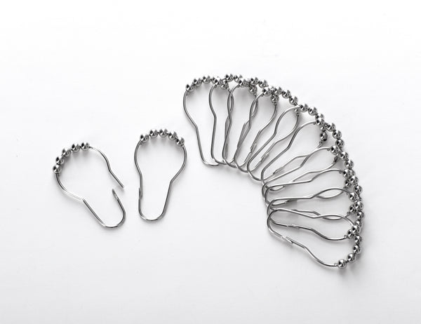 Dainty Home Dainty Home Ombre Waffle 13 Piece Set 3D Striped Ombre Design Shower Curtain With 12 Roller Ball Hooks Included