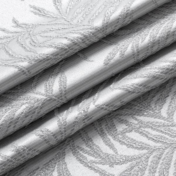 Dainty Home Dainty Home Palm 3D Palm Tree Leaves Textured Weaved Lurex 3D Palm Tree Leaves Designed Fabric Shower Curtain