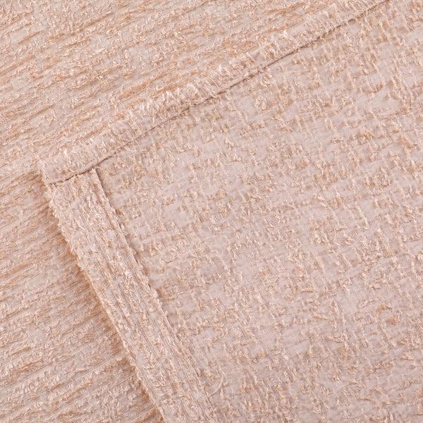 Dainty Home Dainty Home Paris 3D Embossed Textured Chenille Solid Designed Fabric Shower Curtain