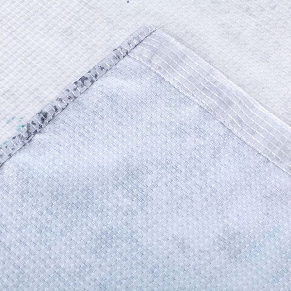 Dainty Home Dainty Home Printed Waffle 3D Textured Waffle Weave Textured Squares Designed Fabric Shower Curtain