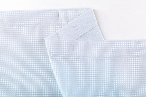 Dainty Home Dainty Home Printed Waffle 3D Textured Waffle Weave Textured Ombre Designed Fabric Shower Curtain