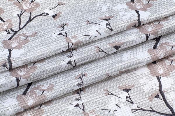 Dainty Home Dainty Home Printed Waffle 3D Textured Waffle Weave Textured Floral Designed Shower Curtain