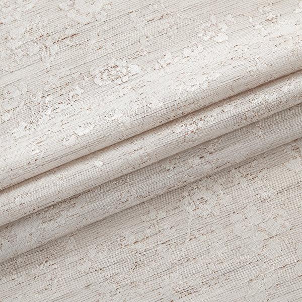 Dainty Home Dainty Home Priscilla Boho 3D Microstripes Textured Floral Embroidery Room Darkening Grommet Panel Pair