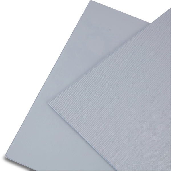 Dainty Home Dainty Home Ridges Premium Vegan Leather Reversible 2 Pattern 12" X 18" Rectangular Placemat Set Of 4