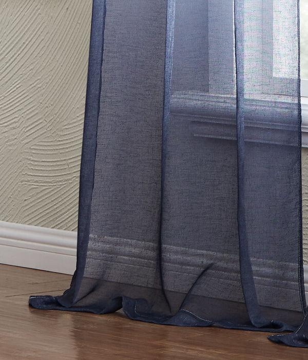 Dainty Home Dainty Home Shadow Ombre Linen Look Boho Gradient Linen Textured Grommet Panel Pair