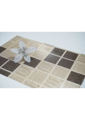 Dainty Home Dainty Home Shimmer Blocks Reversible Metallic Printed Set Of 4 Placemats
