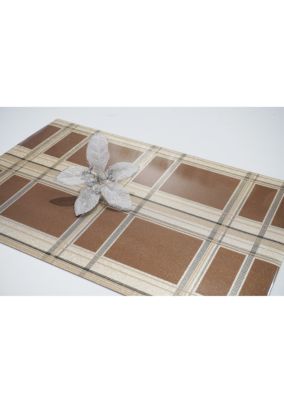 Dainty Home Dainty Home Sidewalks Reversible Metallic Printed Set Of 4 Placemats