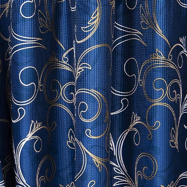 Dainty Home Dainty Home Smart Design Complete 2 In 1 Waffle Weave Hotel Spa Style Fabric Shower Curtain Snap On/Off Waterproof Detachable Liner Set