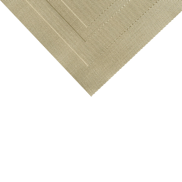 Dainty Home Dainty Home Sonata Woven Textilene Crossweave With Solid Geometric Pattern Reversible 12" X 18" Rectangular Placemat