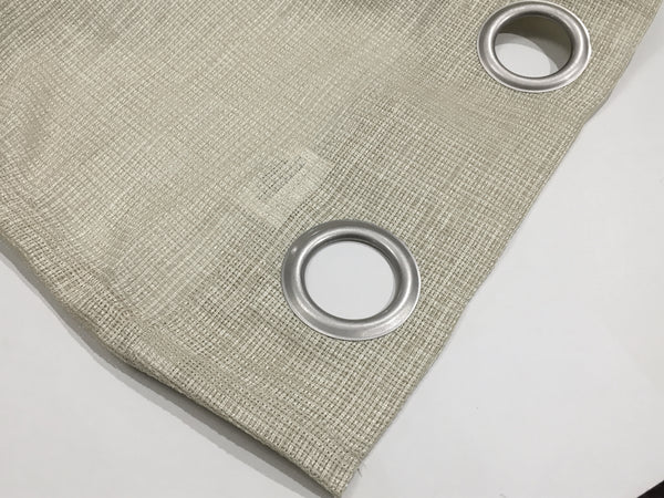 Dainty Home Dainty Home Spectrum Solid Textured Box Weave Designed Fabric Light Filtering Grommet Panel Pair