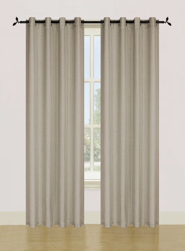 dainty home Dainty Home Spectrum Solid Textured Box Weave Designed Fabric Light Filtering Grommet Panel Pair