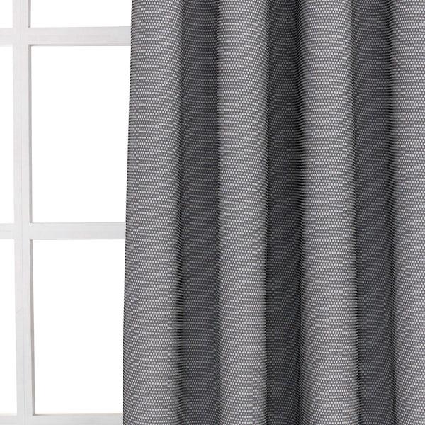 Dainty Home Dainty Home Stars Textured 3D Metallic Embossed Stars Thermal Insulated Blackout Grommet Panel Pair