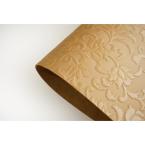 Dainty Home Dainty Home Susan Faux Leather Look Textured Damask Embossed Designed 12" X 18" Rectangle Placemats