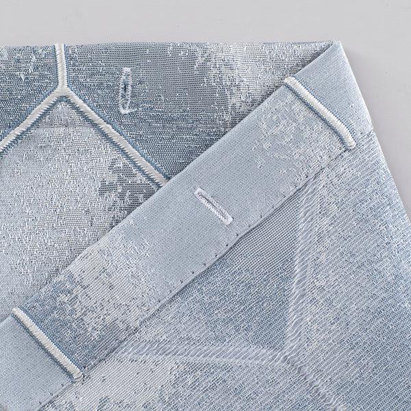 Dainty Home Dainty Home Tiles 3D Embossed Textured Lustrous Lurex Tile Designed Fabric Shower Curtain