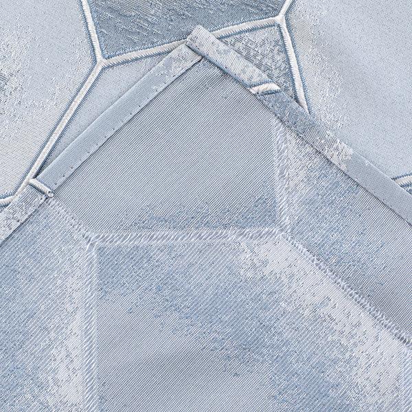 Dainty Home Dainty Home Tiles 3D Embossed Textured Lustrous Lurex Tile Designed Fabric Shower Curtain