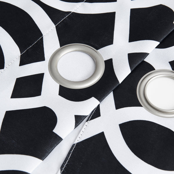 Dainty Home Dainty Home Trellis Printed 3D Designed Blackout Thermal Insulated Grommet Single Panel