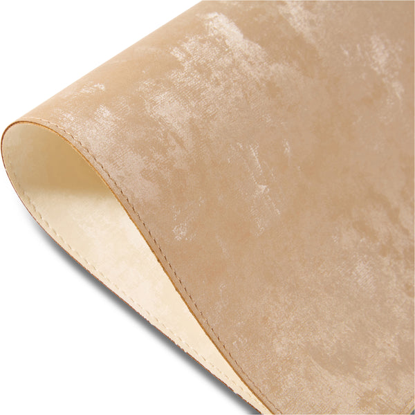 Dainty Home Dainty Home Velvet Premium Vegan Leather Reversible 2 Pattern 12" X 18" Rectangular Placemat Set Of 4