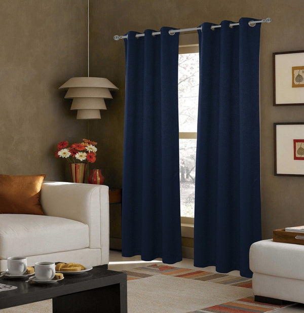 dainty home Dainty Home Ventura Woven Embossed Textured 3D Designed Thermal Insulated Blackout Grommet Panel Pair