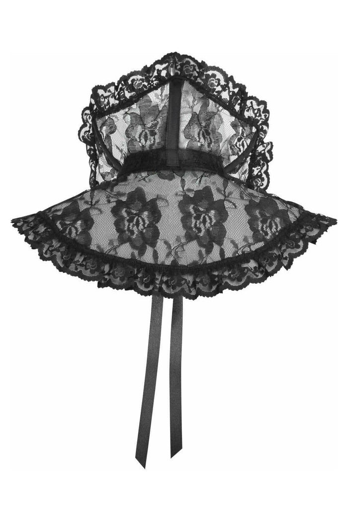 Daisy Beachwear Black Lace Neck Collar