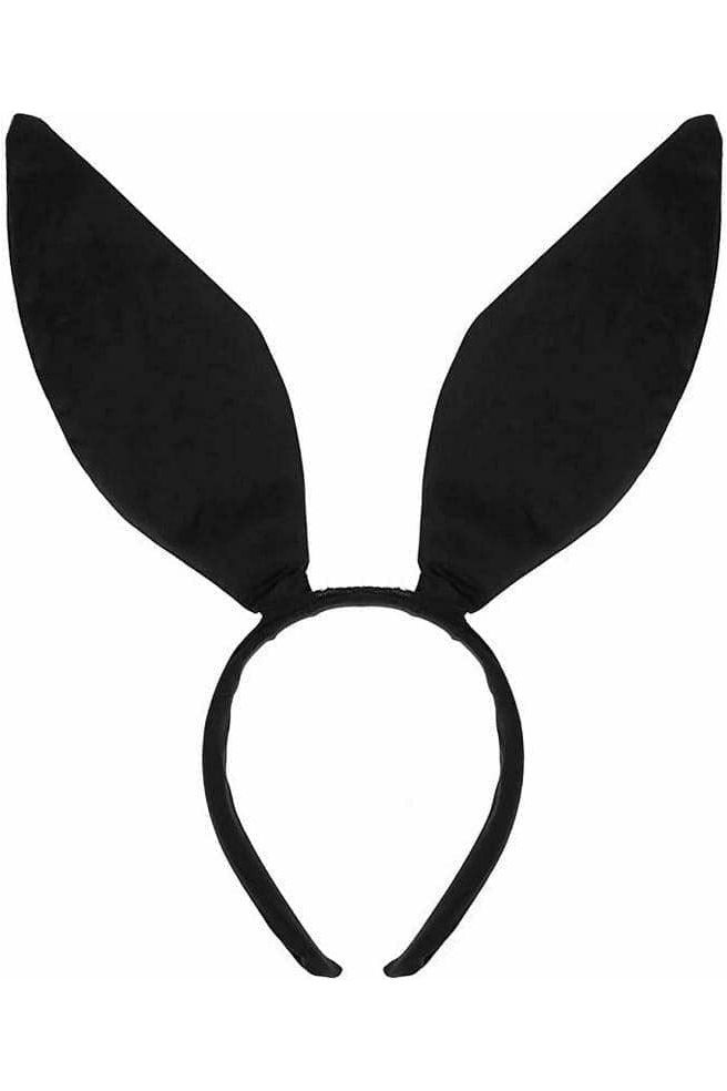 daisy beachwear Black Satin Bunny Ears