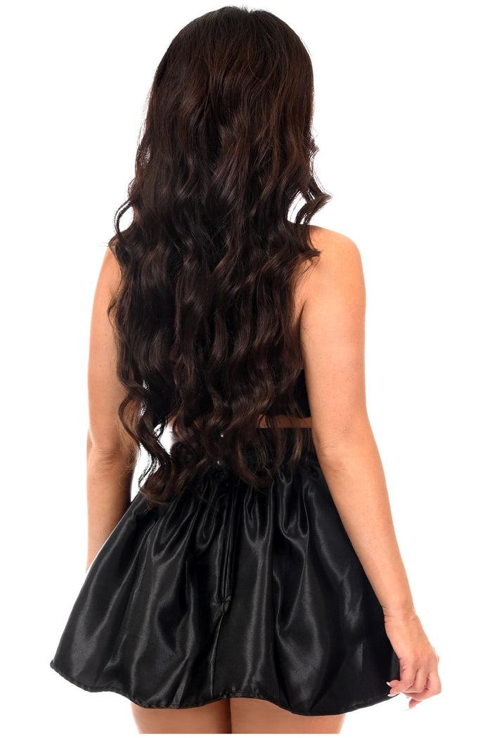 Daisy Beachwear Black Satin Skirt