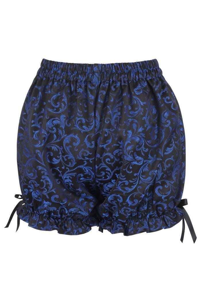 Daisy Beachwear Blue/Black Brocade Bloomers