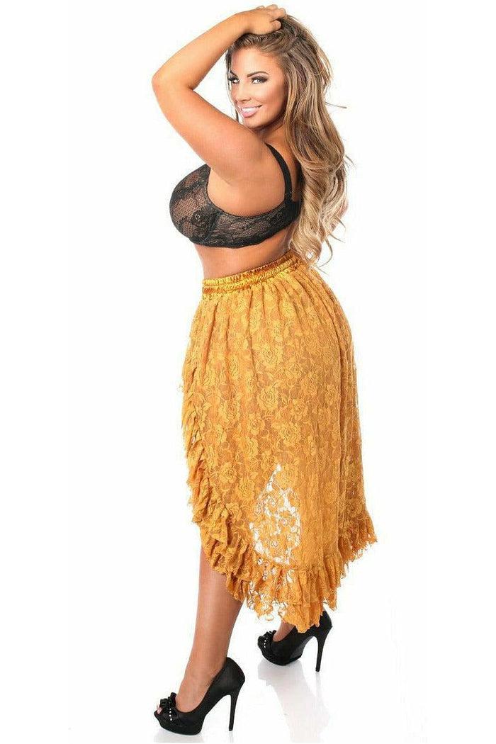 Daisy Beachwear Bronze Lace High Low Skirt