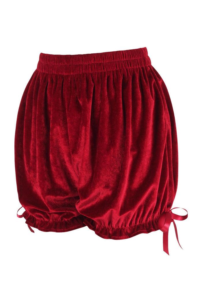 Daisy Beachwear Dark Red Velvet Bloomers